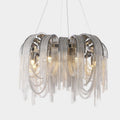 Sophian Aluminum Chain Tassel Round Chandelier - Camilalamps - CA - A - 044
