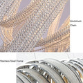 Sophian Luxury Aluminum Chain Tassel Chandelier - Camilalamps - Ca-1a-112