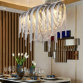 Sophian Luxury Aluminum Chain Tassel Chandelier - Camilalamps - Ca-1a-1010