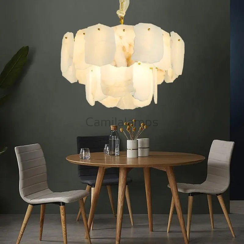 Spain Alabaster Modern Living Room Chandeliers - Camilalamps - Spain - 1363 - 2 Lay - 1