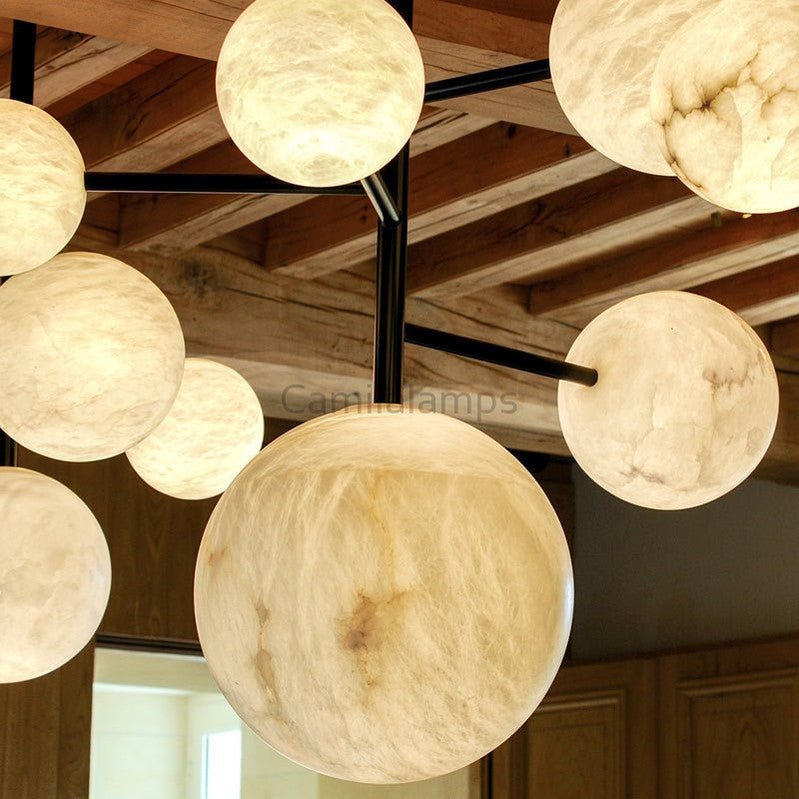 Sphaira Alabaster Chandelier - Camilalamps - Sphai - 918 - 1