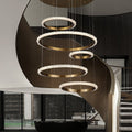 Staircase Modern Crystal Ring Chandelier - Camilalamps - ILM1004