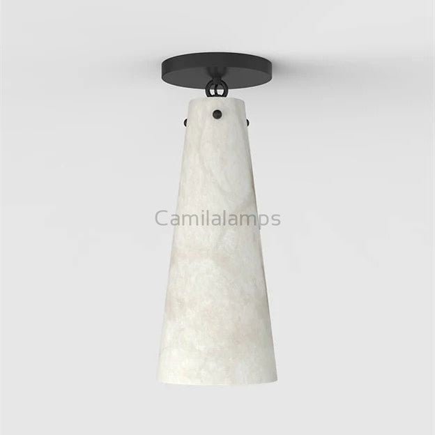 Steven Contemporary Alabaster Flush Mount - Camilalamps - CA - Alajmaf - 1