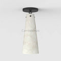 Steven Contemporary Alabaster Flush Mount - Camilalamps - CA - Alajmaf - 2