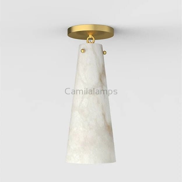 Steven Contemporary Alabaster Flush Mount - Camilalamps - CA - Alajmaf - 1