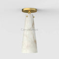 Steven Contemporary Alabaster Flush Mount - Camilalamps - CA - Alajmaf - 1