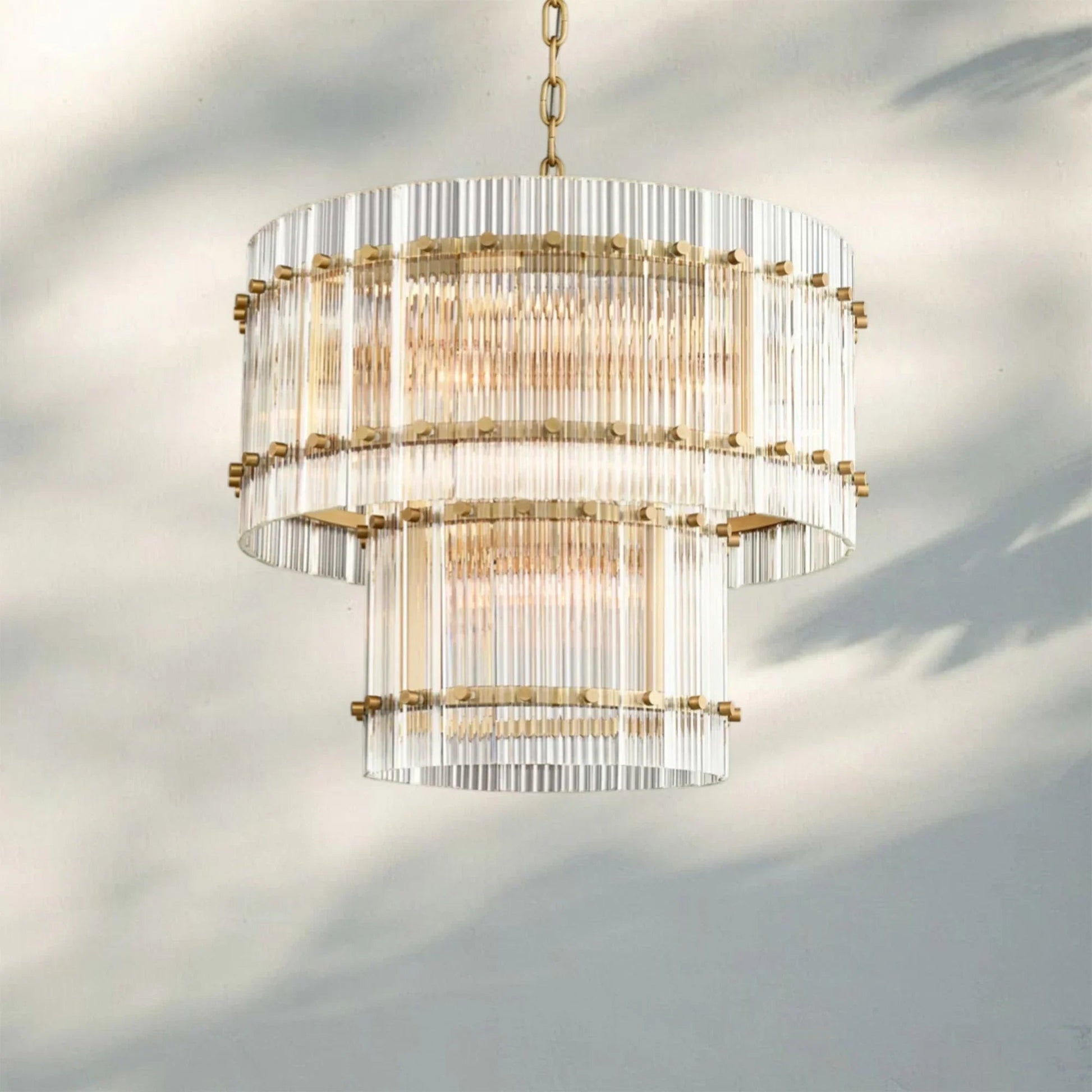 Sun Marco Modern Tierd Glass Round Chandelier - Camilalamps - CA-SUN-TRound-4