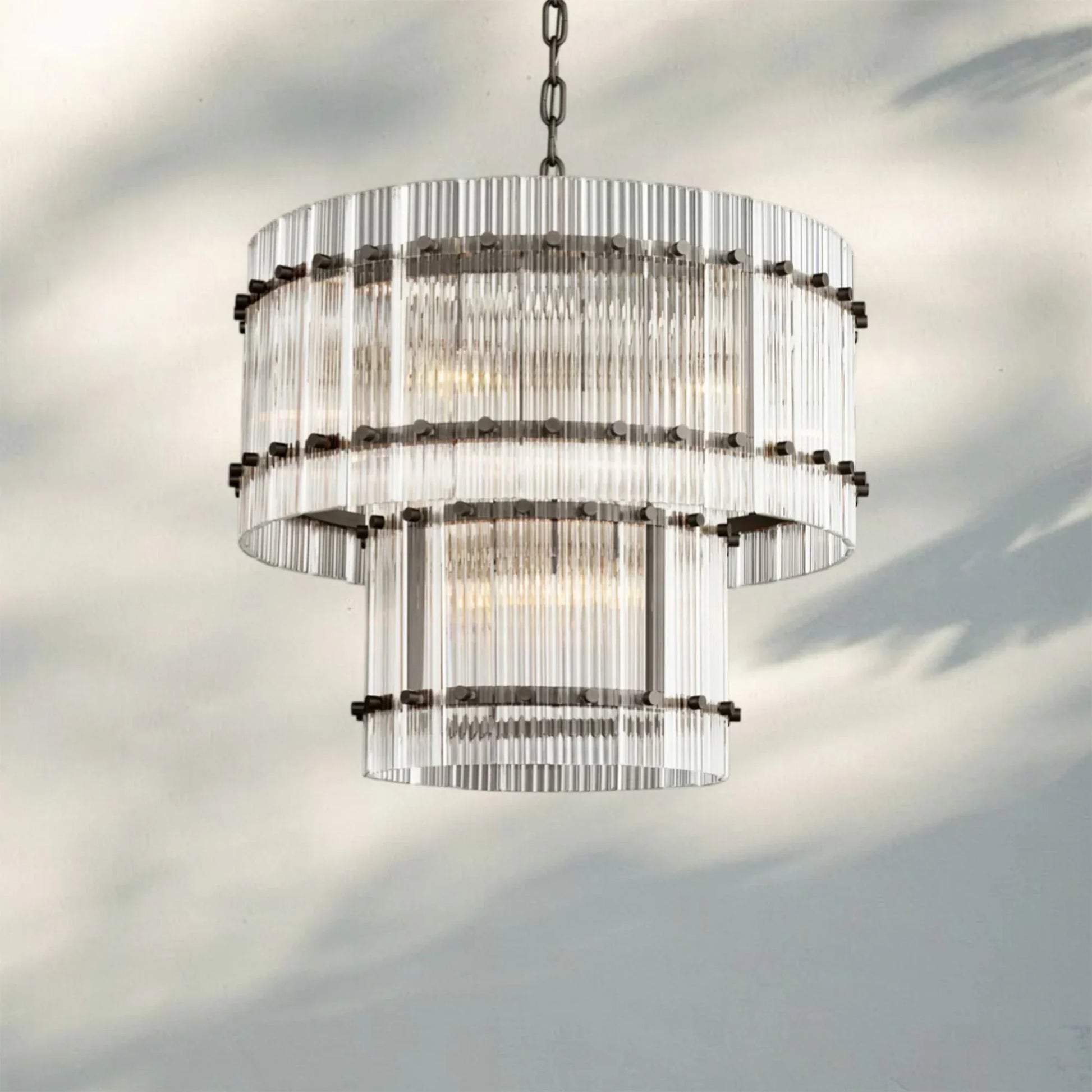 Sun Marco Modern Tierd Glass Round Chandelier - Camilalamps - CA-SUN-TRound-5