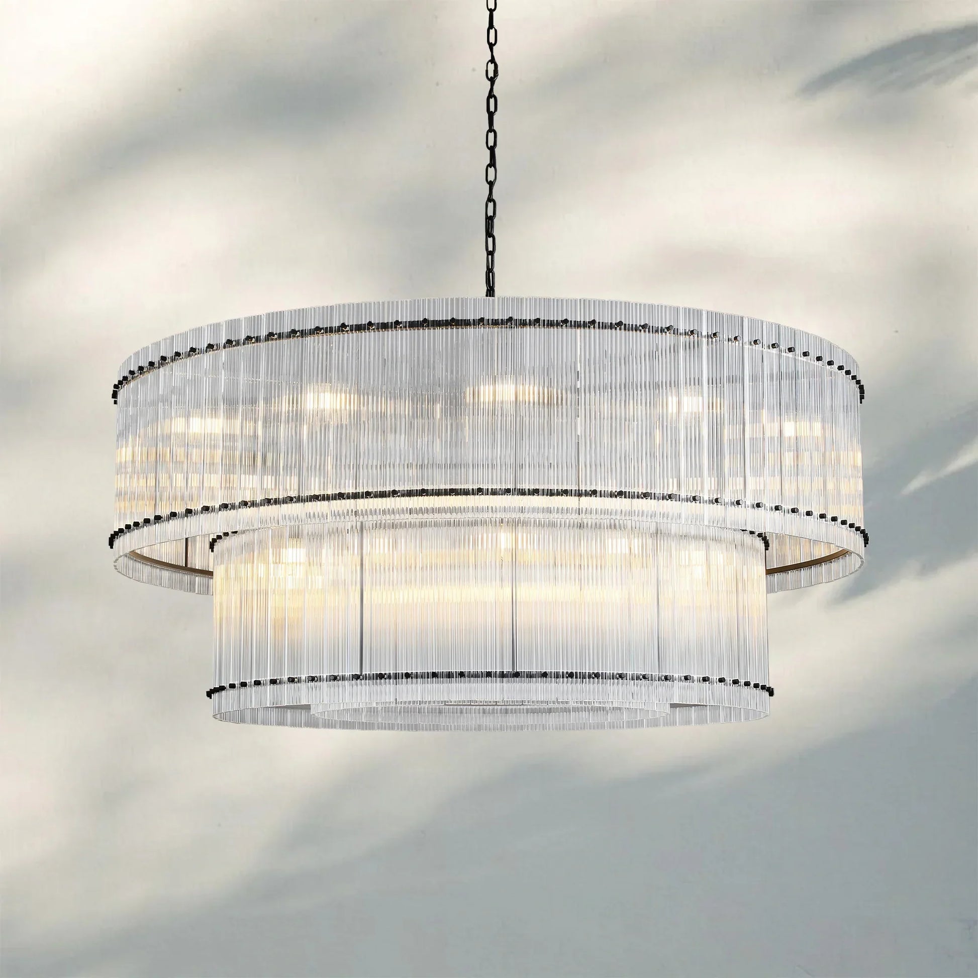 Sun Marco Modern Tierd Glass Round Chandelier - Camilalamps - CA-SUN-TRound-11
