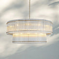 Sun Marco Modern Tierd Glass Round Chandelier - Camilalamps - CA-SUN-TRound-10