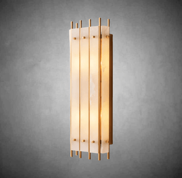 Sun Marcus Alabaster Grand Rectangular Sconce - Camilalamps - CA - Sun0427