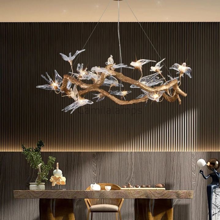 Swallow Branch Chandelier - Camilalamps - Ca-1BU2024-1C1924