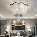 Tassel chandelier Silver 6/8 Lights - Camilalamps - Tassel-100082
