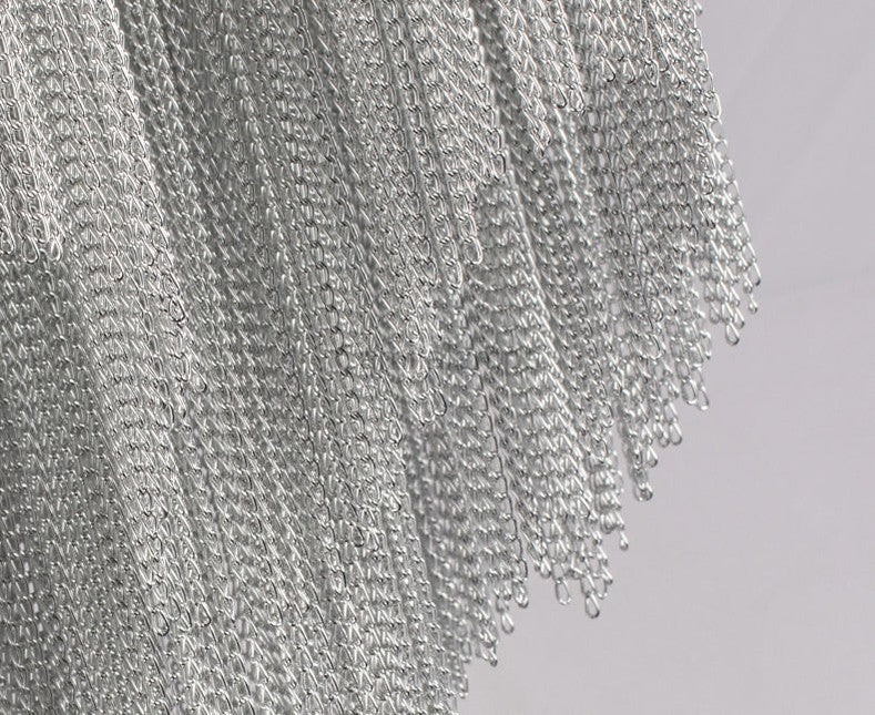 Tassel chandelier Silver 6/8 Lights - Camilalamps - Tassel-100082