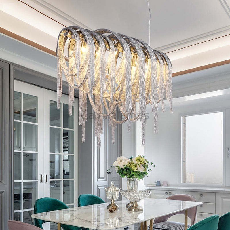 Tassel Oval Chandelier - Camilalamps - Tassel - 31231