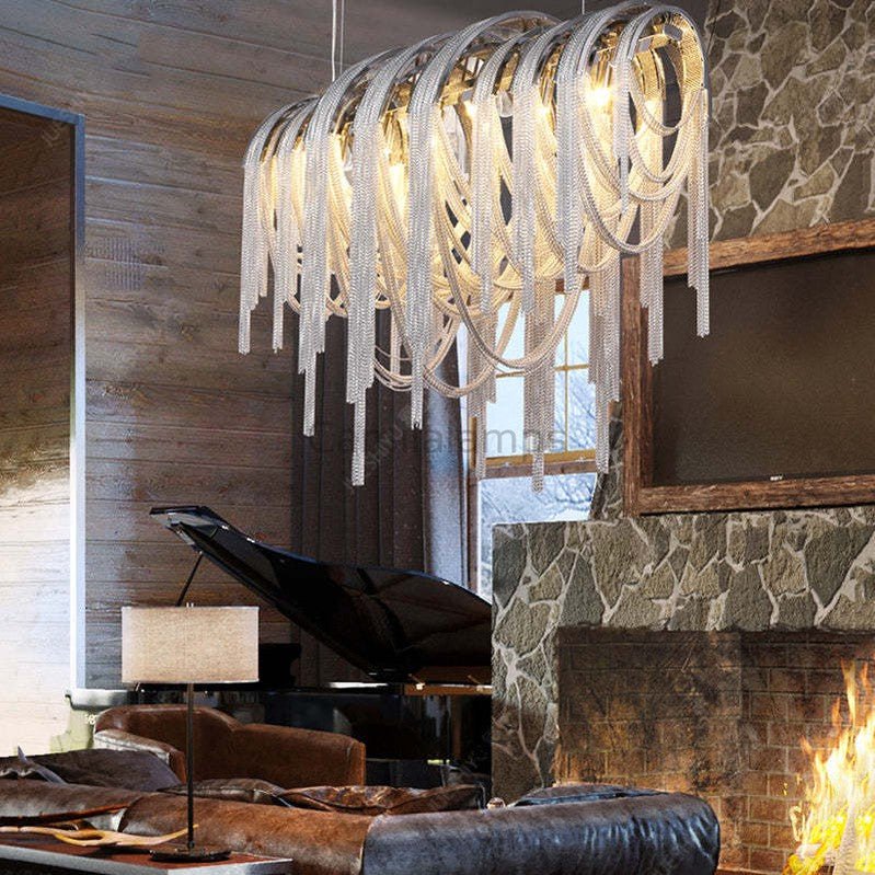 Tassel Oval Chandelier - Camilalamps - Tassel - 31231