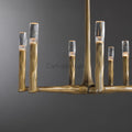 Thaddeas Hand - Forged Metal Linear Chandelier - Camilalamps - CAM1613