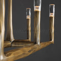Thaddeas Hand - Forged Metal Linear Chandelier - Camilalamps - CAM1613