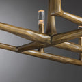 Thaddeas Hand - Forged Metal Linear Chandelier - Camilalamps - CAM1613