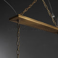 Thaddeas Hand - Forged Metal Linear Chandelier - Camilalamps - CAM1613