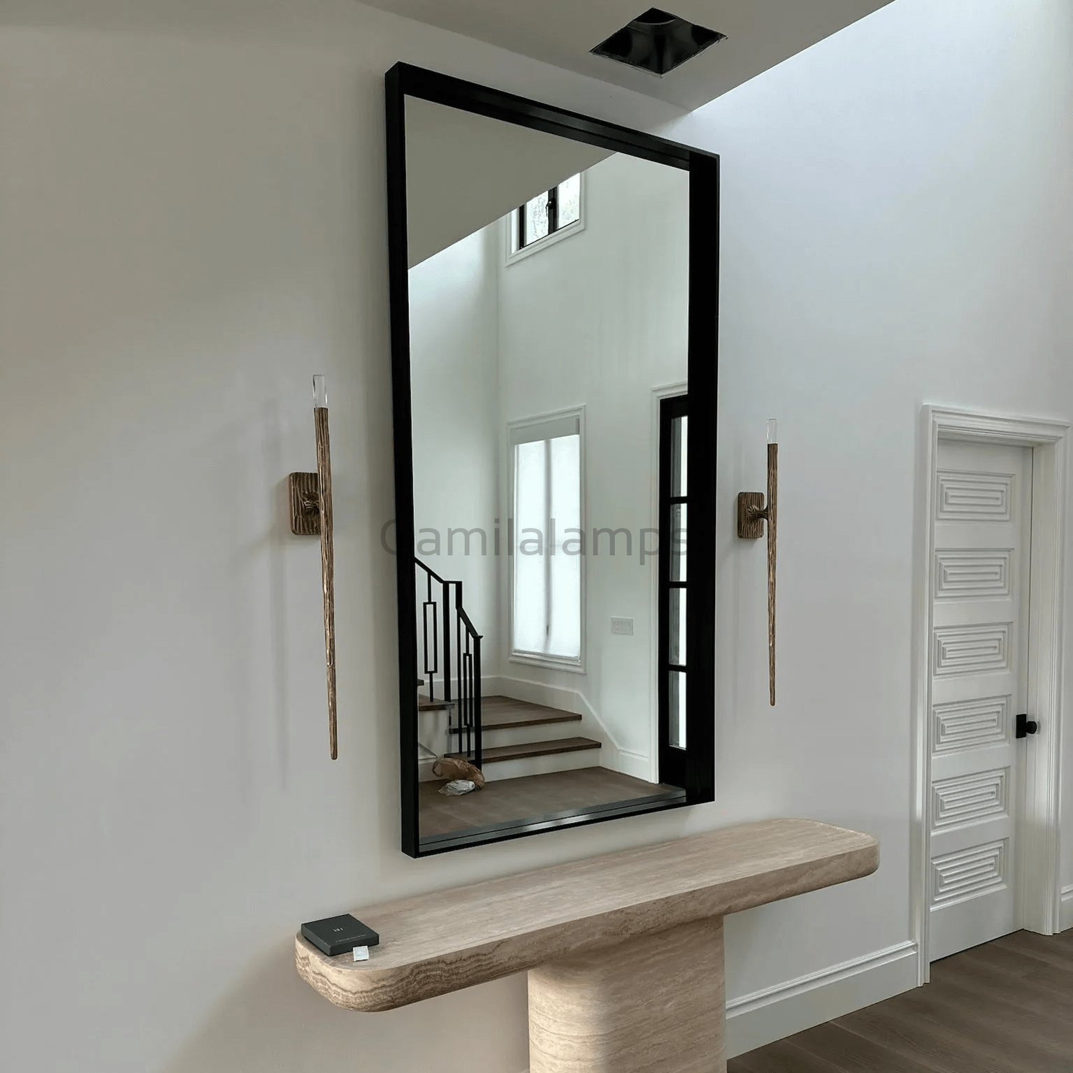 Thaddeas Hand - Forged Metal Linear Chandelier - Camilalamps - CAM1613