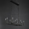 Thaddeas Hand - Forged Metal Linear Chandelier - Camilalamps - CAM1613