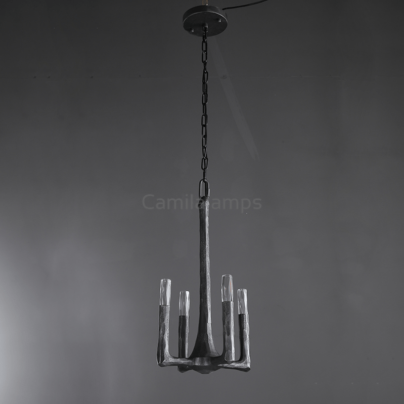 Thaddeas Hand - Forged Metal Pendant Light - Camilalamps - CAM1633
