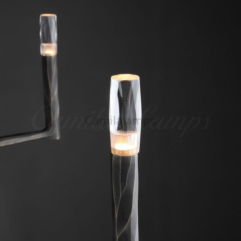 Thaddeas Hand - Forged Metal Round Chandelier - Camilalamps - CAM1626