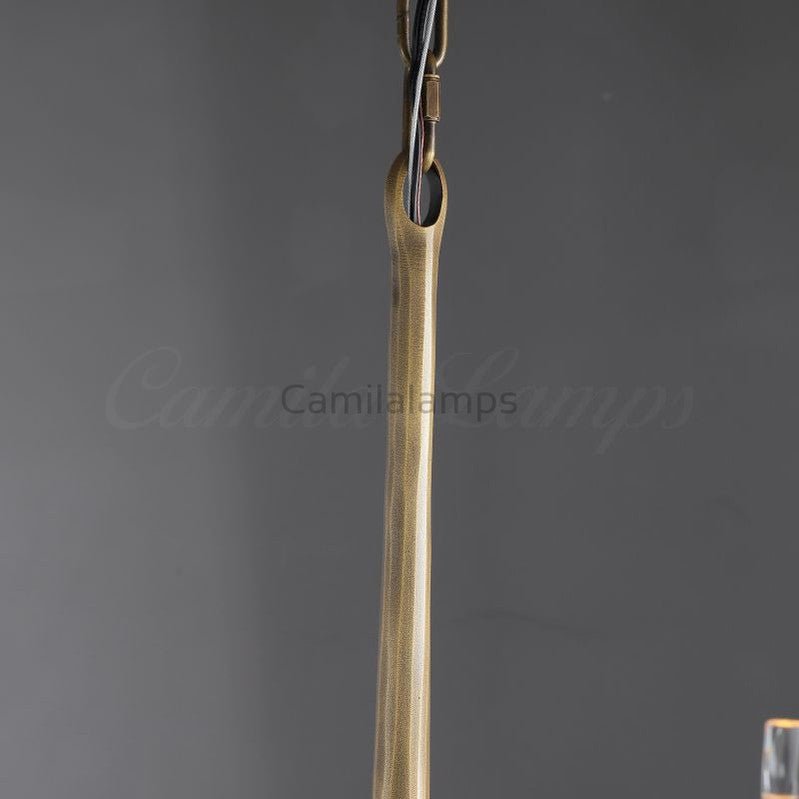 Thaddeas Hand - Forged Metal Round Chandelier - Camilalamps - CAM1626