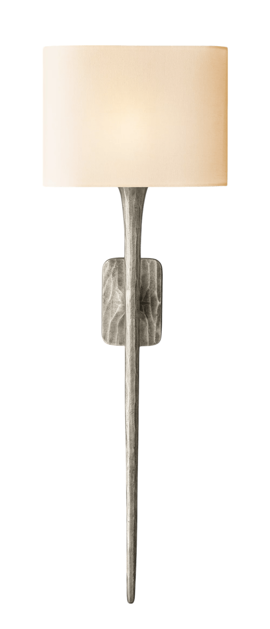 Thaddeas Shaded Hand - Forged Metal Grand Sconce - Camilalamps - CA - RH - PEN - 2552601