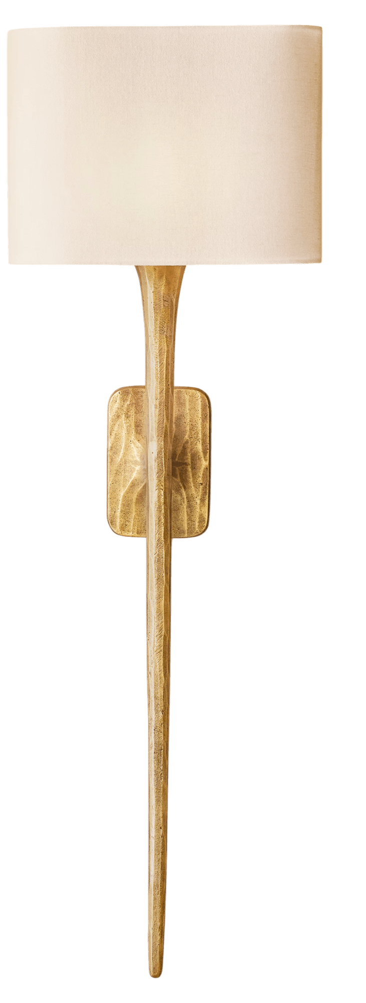 Thaddeas Shaded Hand - Forged Metal Grand Sconce - Camilalamps - CA - RH - PEN - 2552602