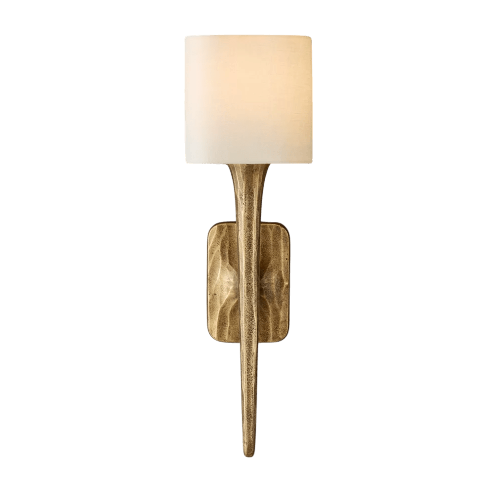 Thaddeas Shaded Hand - Forged Metal Sconce - Camilalamps - CA - RH - PEN - 2552605