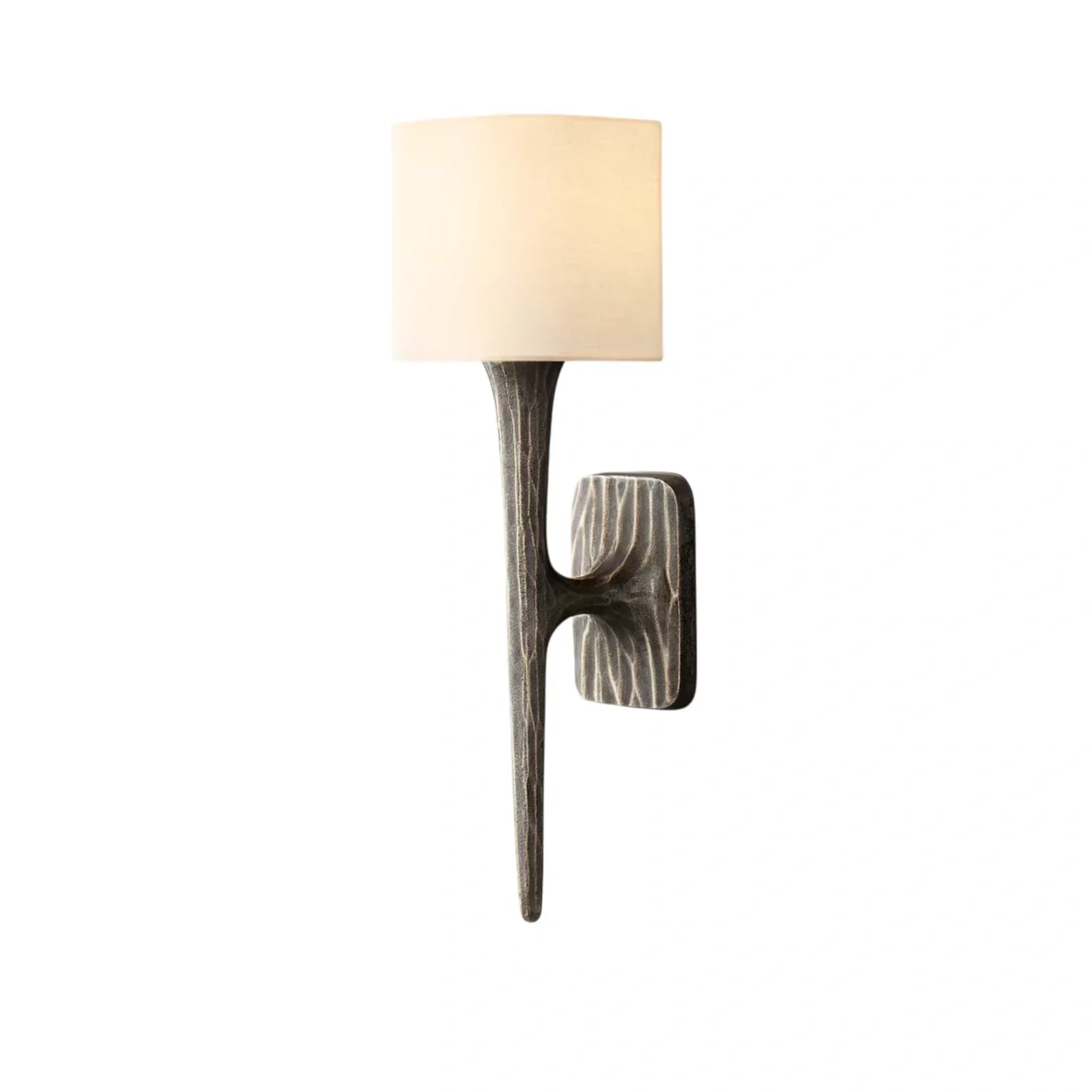 Thaddeas Shaded Hand - Forged Metal Sconce - Camilalamps - CA - RH - PEN - 2552606