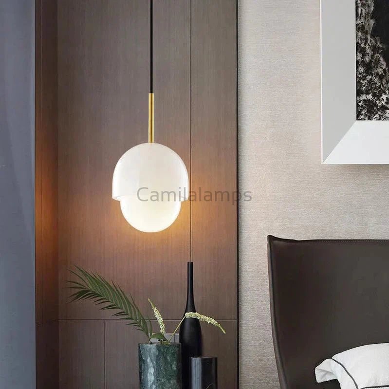 Theseus Alabaster Mina Pendant Light - Camilalamps