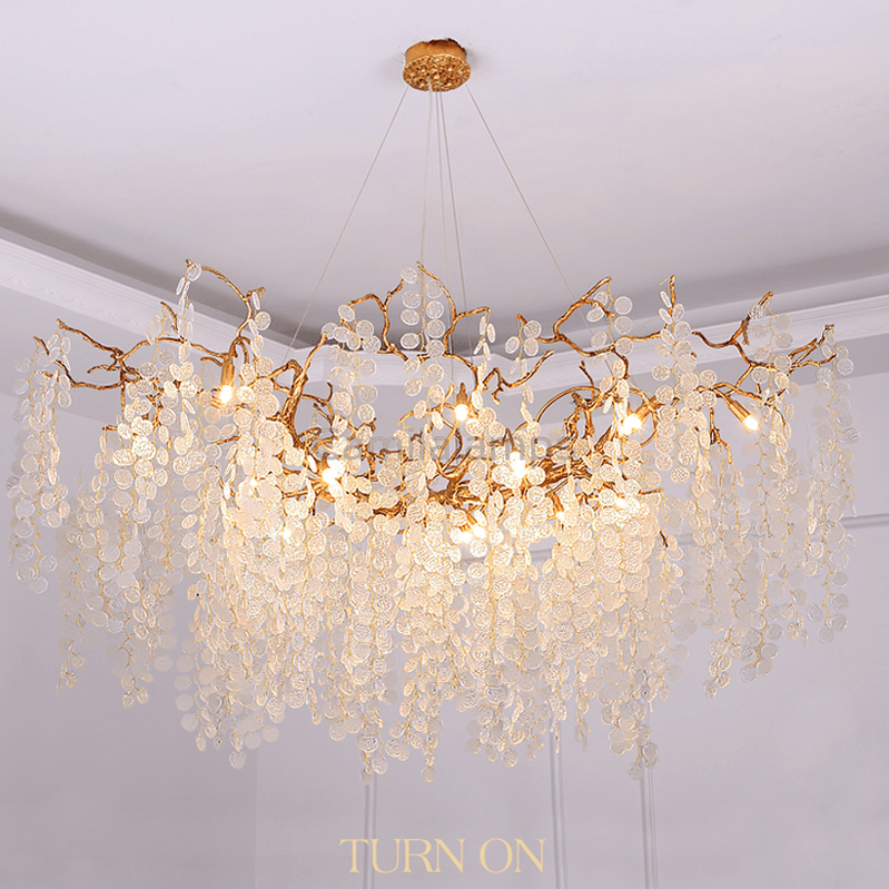 Thirza Branch Crystal Dining Room Chandelier - Camilalamps - ILM0545