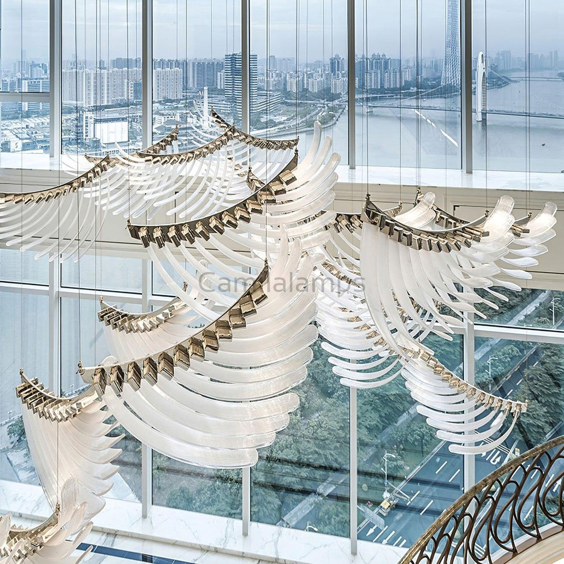 Tiered Palmette Chandelier - Camilalamps - VK202210211418-101