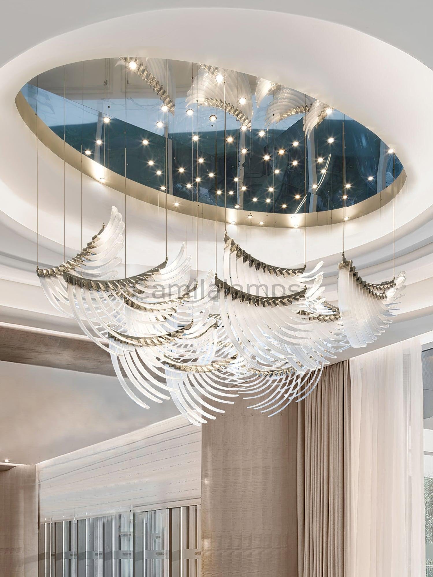 Tiered Palmette Chandelier - Camilalamps - VK202210211418-101