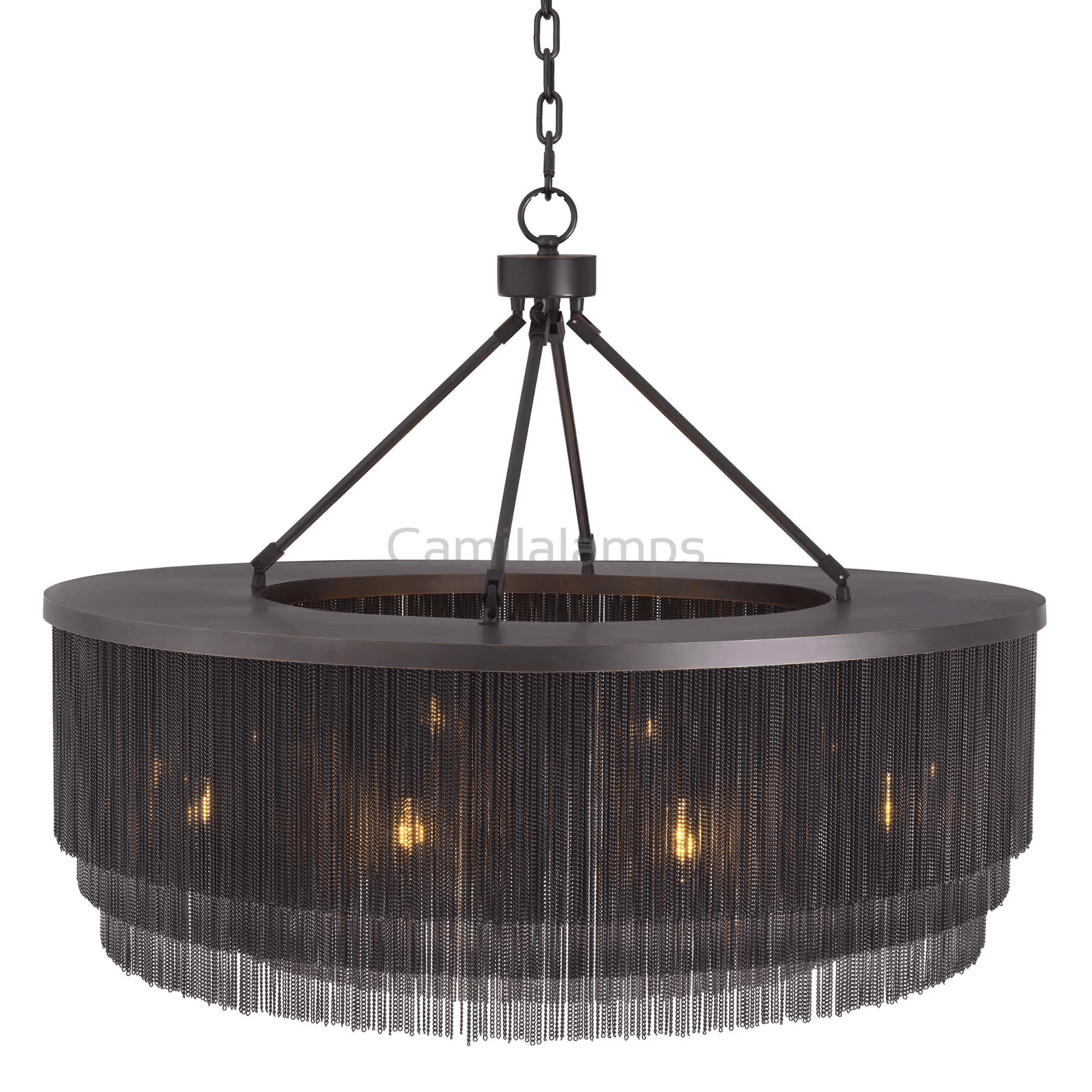 Tissot L (Brass/Bronze) Modern Chandelier - Camilalamps - Ca-12250