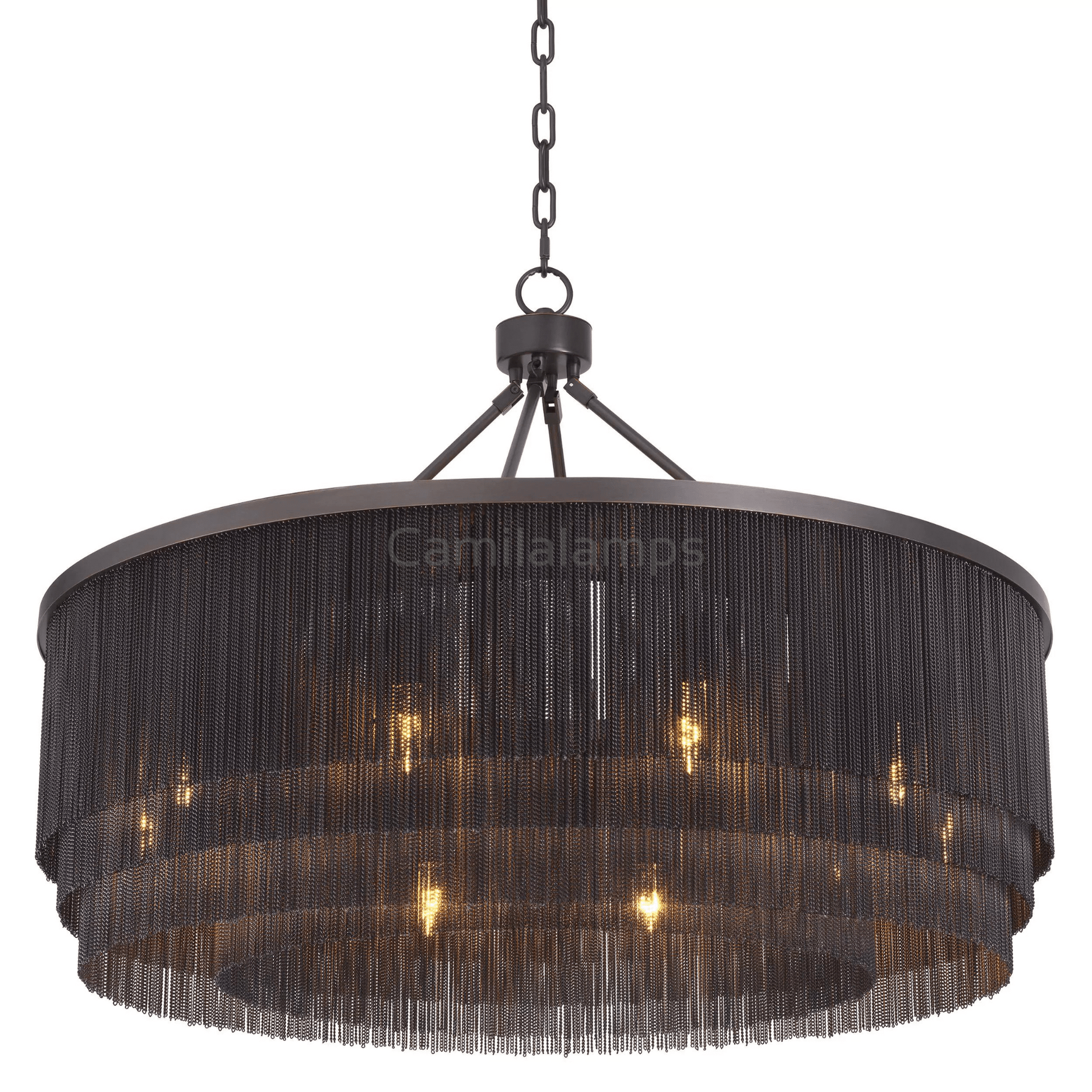 Tissot L (Brass/Bronze) Modern Chandelier - Camilalamps - CA - 2250