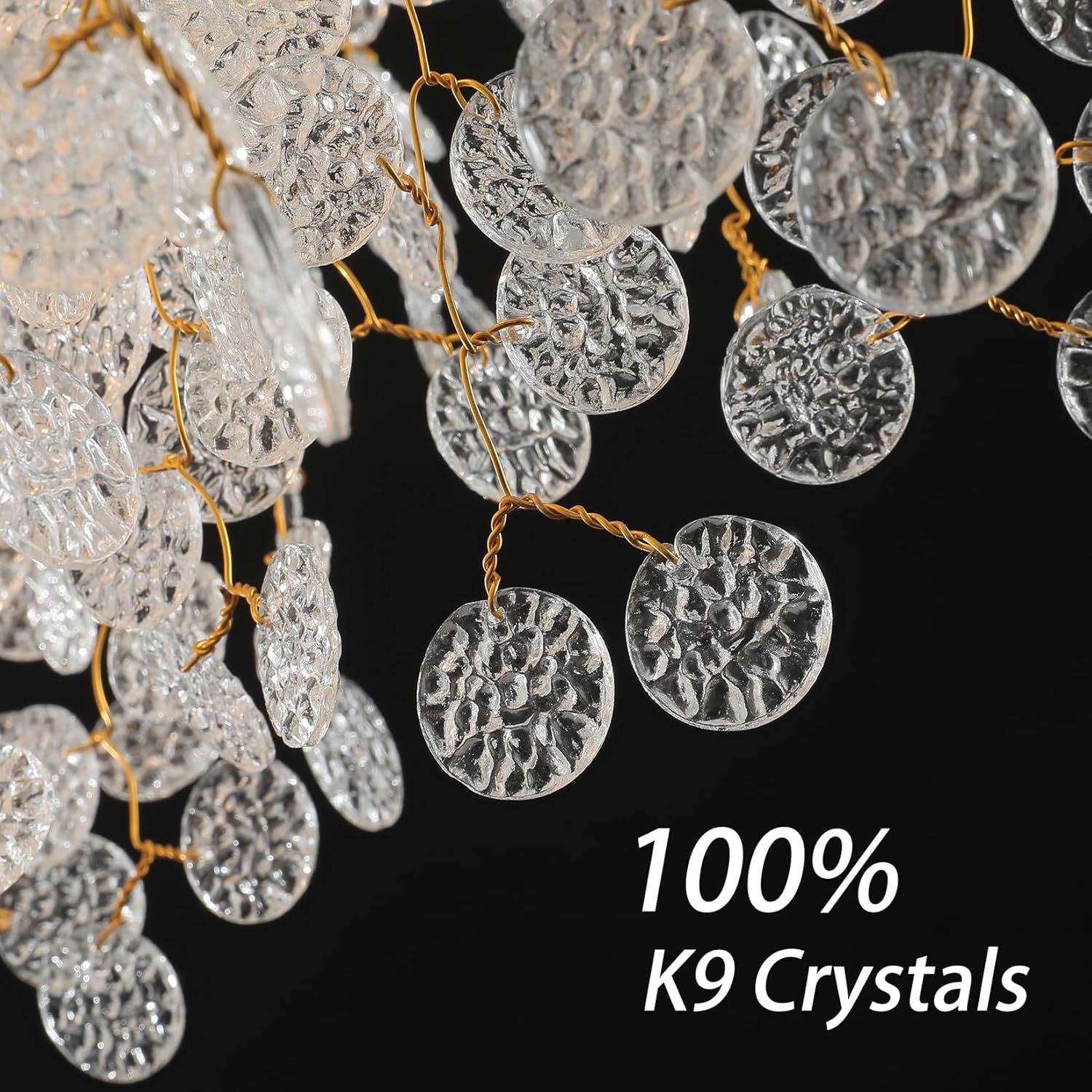 Tree Branch Crystal Chandelier Luxury Gold Crystal Hanging Pendant Lighting Fixture 47.2" Round 18 - Light Chandeliers for Dining Room Kitchen Bedroom Living Room Restaurant - Camilalamps - B0FDB47DLM