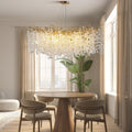 Tree Branch Crystal Chandelier Luxury Gold Crystal Hanging Pendant Lighting Fixture 47.2