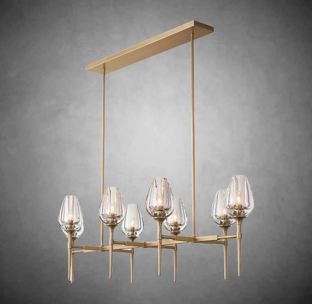 Tulipe Linear Chandelier 52'' - Camilalamps - Ca-1EC2023-1C0939