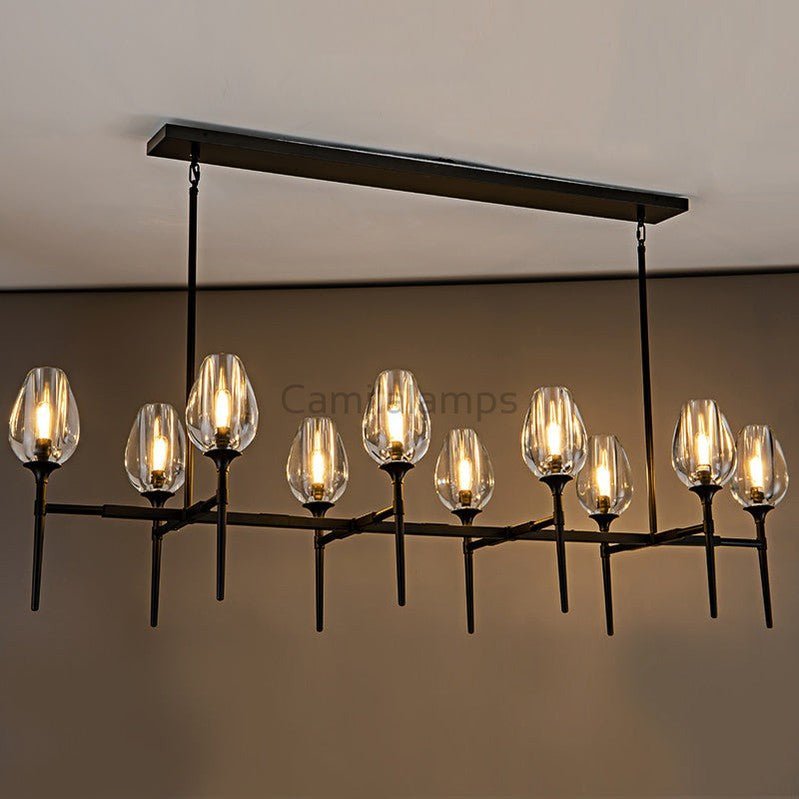 Tulipe Linear Chandelier 52'' - Camilalamps - Ca-1EC2023-1C0939