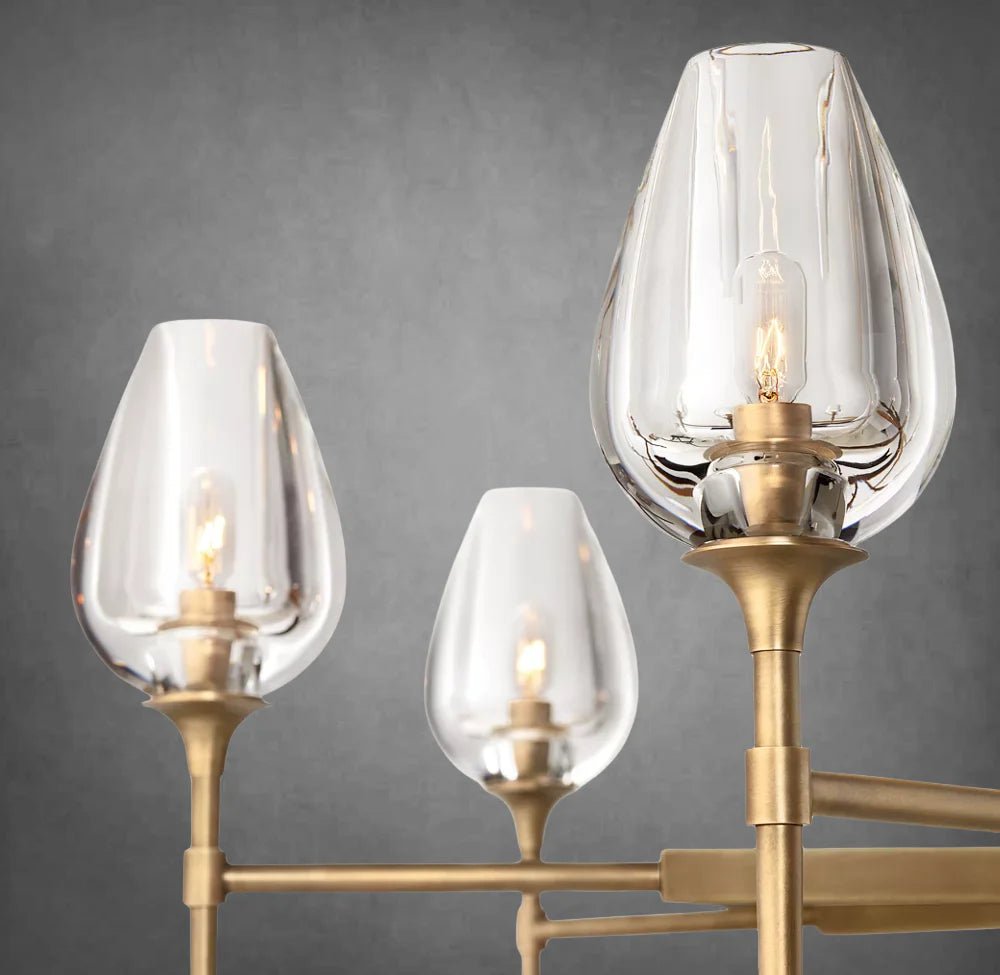 Tulipe Round Chandelier 27''42''54'' - Camilalamps - CA - EC2023 - C1006