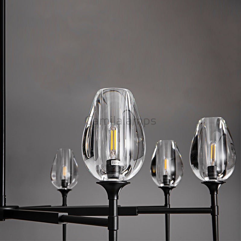 Tulipe Round Chandelier 27''42''54'' - Camilalamps - CA - EC2023 - C1006