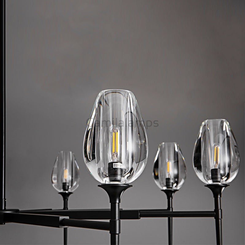 Tulipe Round Chandelier 27''42''54'' - Camilalamps - Ca-1EC2023-1C1006