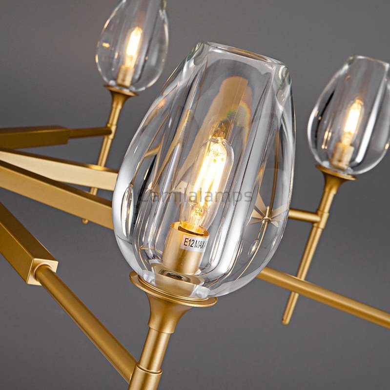 Tulipe Round Chandelier 27''42''54'' - Camilalamps - Ca-1EC2023-1C1006