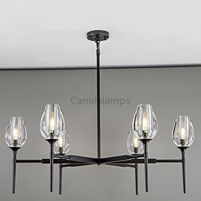 Tulipe Round Chandelier 27''42''54'' - Camilalamps - CA - EC2023 - C1006