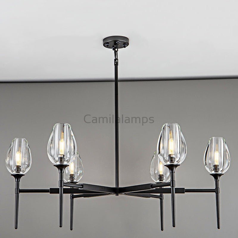 Tulipe Round Chandelier 27''42''54'' - Camilalamps - Ca-1EC2023-1C1006