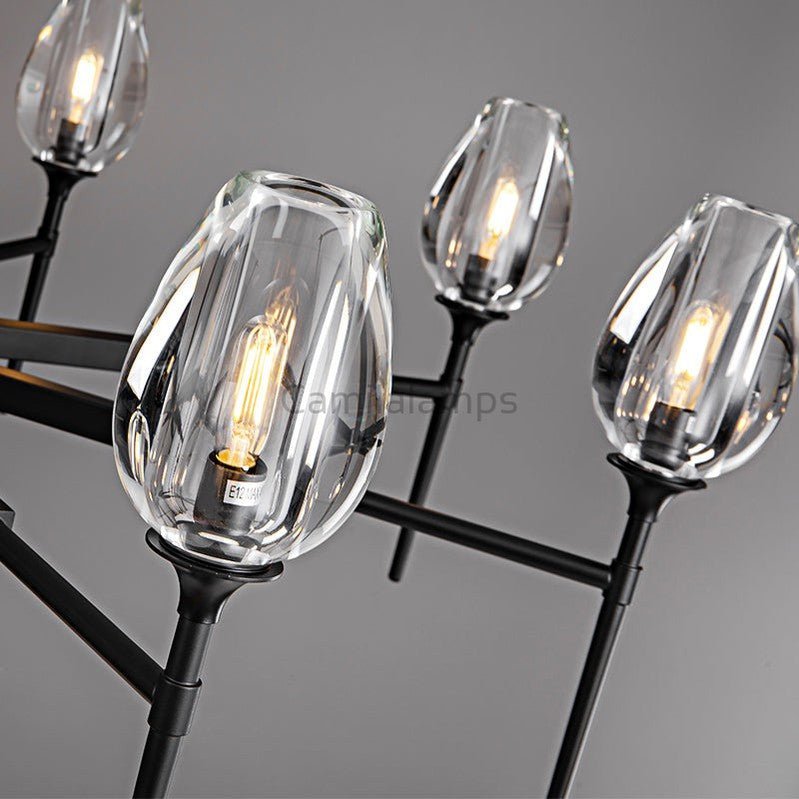 Tulipe Round Chandelier 27''42''54'' - Camilalamps - Ca-1EC2023-1C1006
